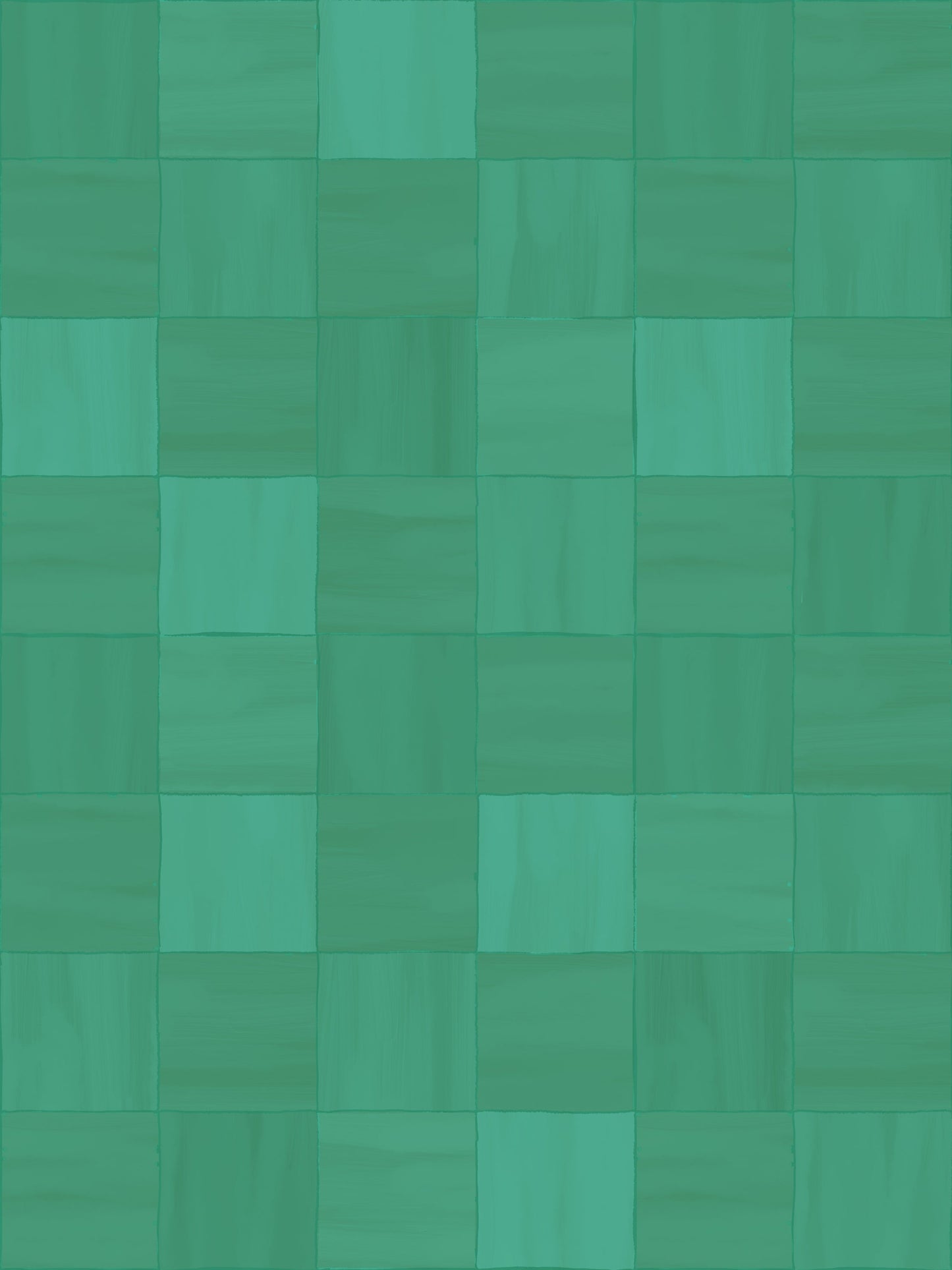 Zellige Wallpaper, teal- Samantha Santana Creative- {{Product type}}