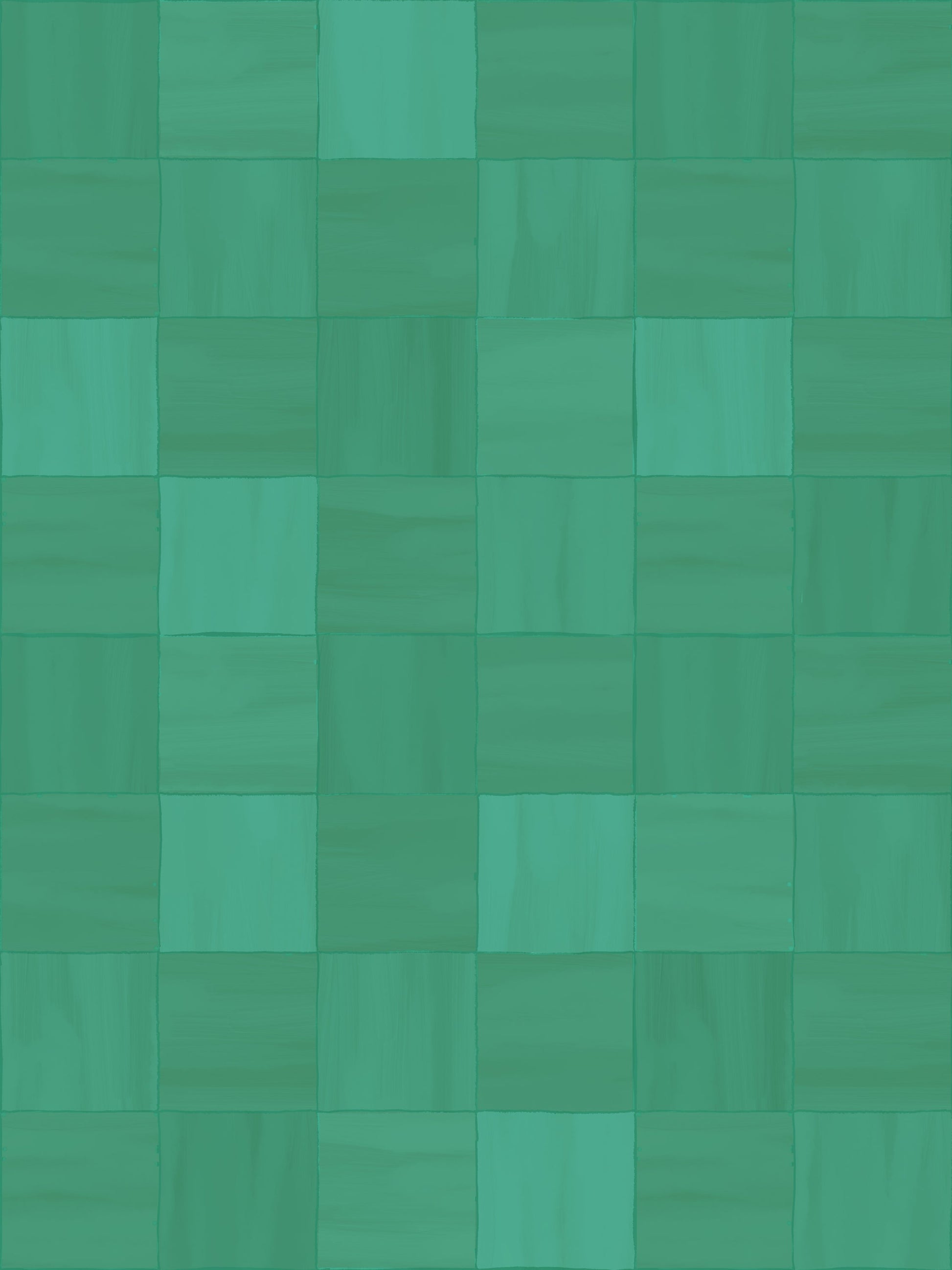 Zellige Wallpaper, teal- Samantha Santana Creative- {{Product type}}
