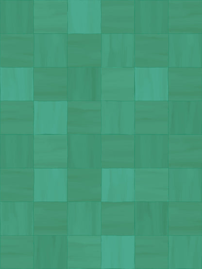 Zellige Wallpaper, teal- Samantha Santana Creative- {{Product type}}