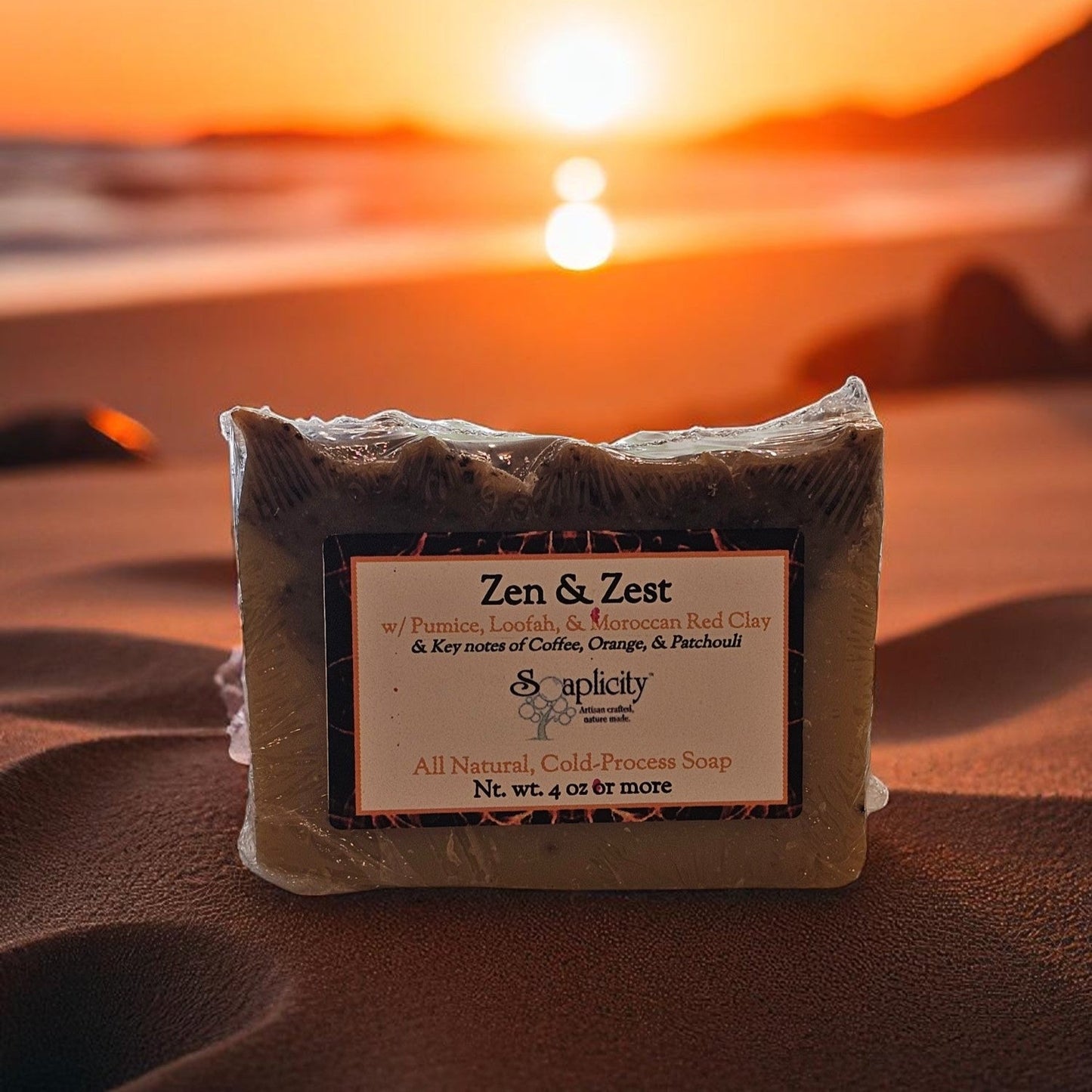 Zen & Zest Exfoliating Soap Bar - - Soap Bar