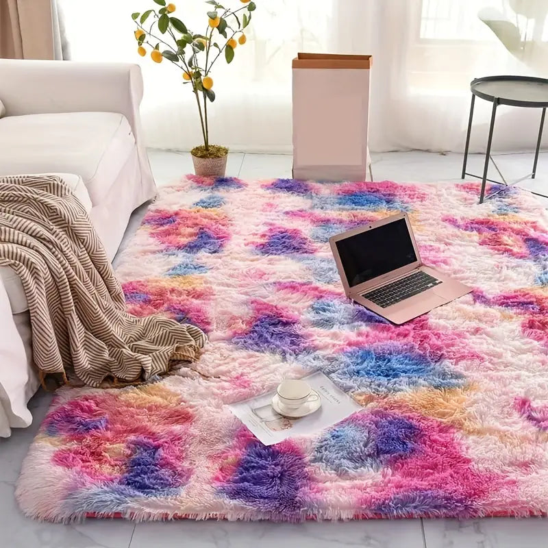 Colorful Fluffy Shaggy Rugs - Kia Day Design