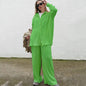 Two Piece Long Sleeve Suit Light green M