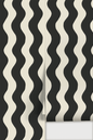 Ziggy Stripe Wallpaper, white and black- Samantha Santana Creative- {{Product type}}