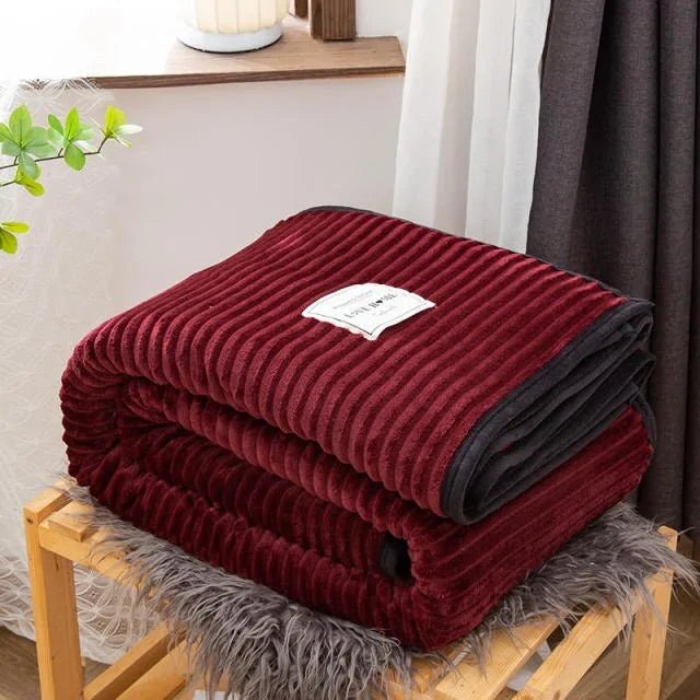 Flannel Throw Blanket - red 120x200cm - blanket