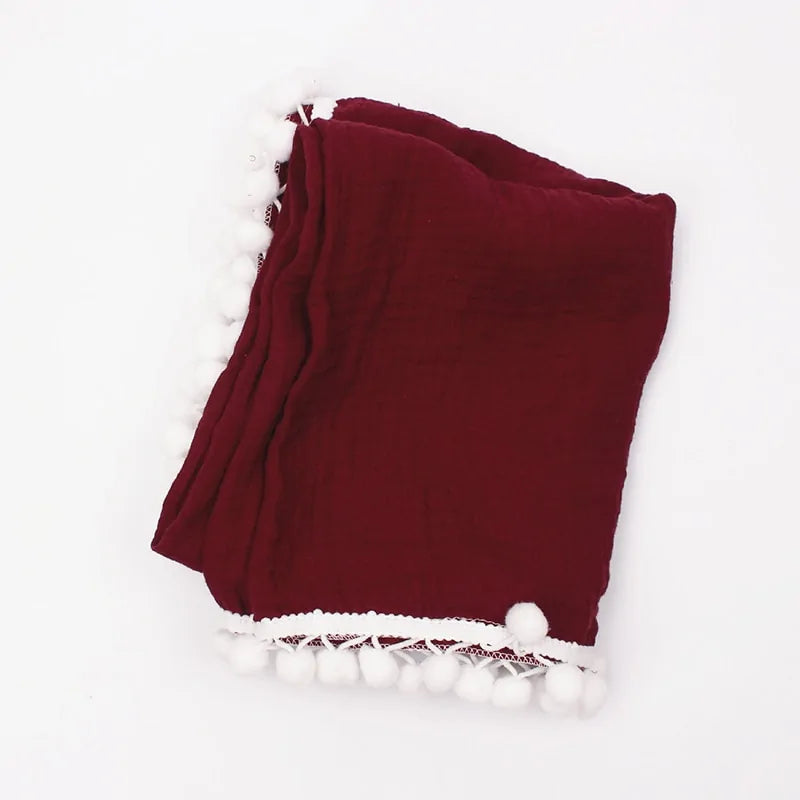 Organic Cotton Baby Tassel Blankets - Kia Day Design