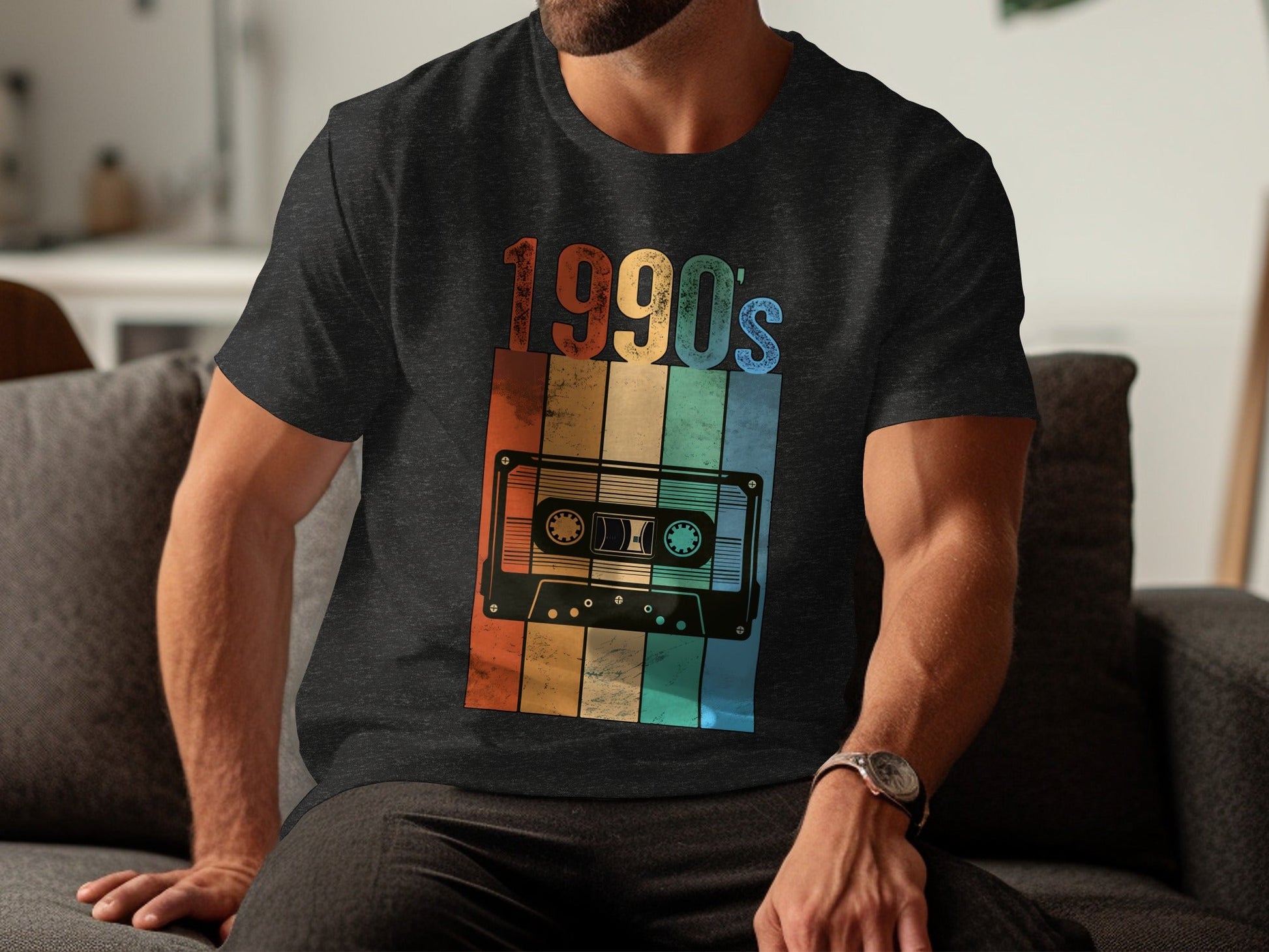 Vintage Cassette Tape with 1990s Design Retro T-Shirt- Cloud 16 Clothing Co.- {{Product type}}