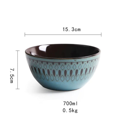 Retro Ceramic Tableware Set - - dinner set