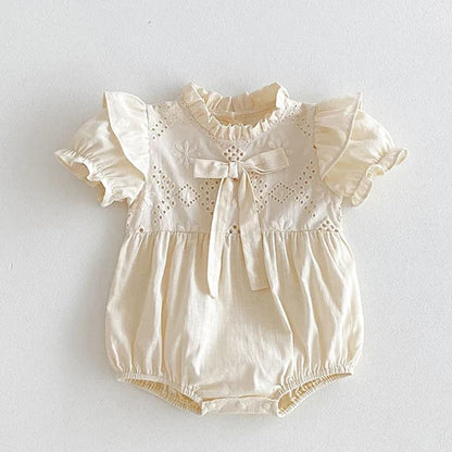 Baby Sleeveless Princess Dress light cream