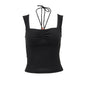 Chic Summer Halter Pullover with Square Neckline - Black M - Women's Fashion - Women's Clothing - Tops & Tees - Tank Tops