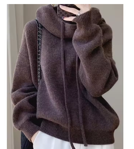 Womens Merino Wool Turtleneck Sweater - - Women's Fashion - Women's Clothing - Sweaters