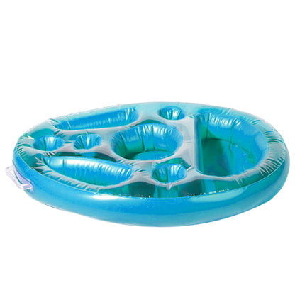 Pineapple Pool Drink Holder & Floating Snack Tray - Blue 1 PCS - pool float