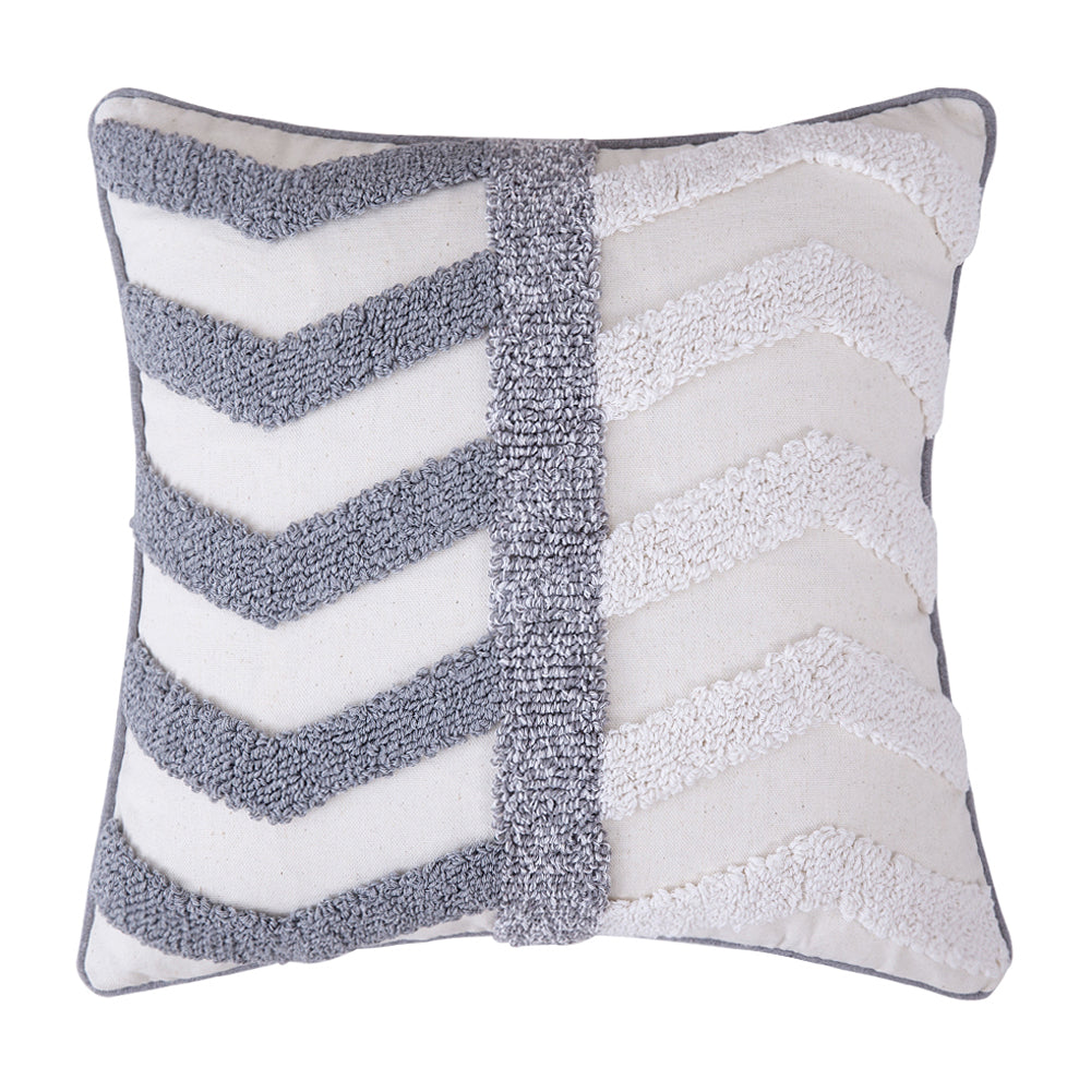 Cotton Macrame Pillow Case Woven Tufted Throw Pillow Cover With Tassel