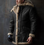 Winter Long Men`s Coat Wool Padded Hooded Down Coat Casual Jacket Loose Outwear