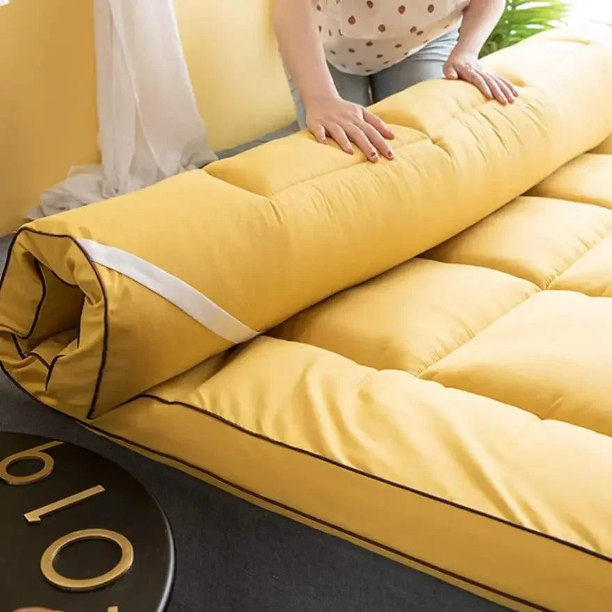 Traditional Tatami Futon Mattress – Thick Foldable Floor Mat (Queen) - - Tatami