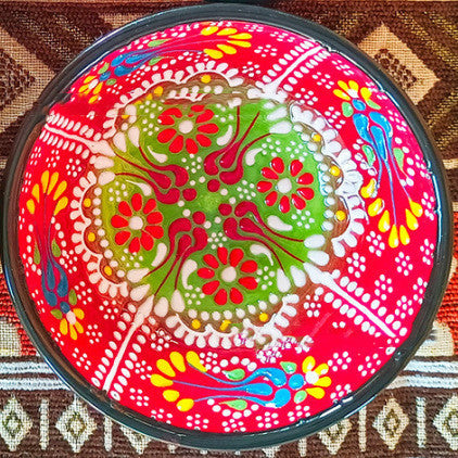 Luxurious Turkish Ceramic Bowls - Red - Bowls
