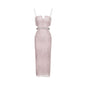 Sequin Sparkle Camisole Gown - Pink L - dress