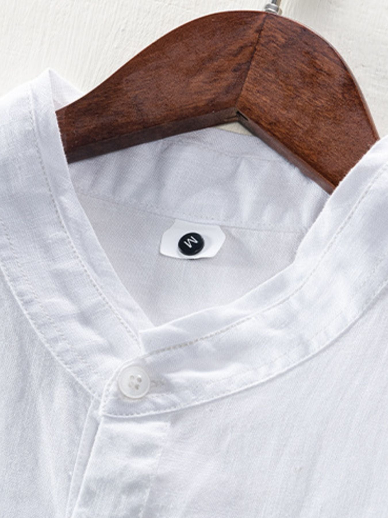 Men's Plus Size Casual Contrast Trim Half Sleeve Shirt - -