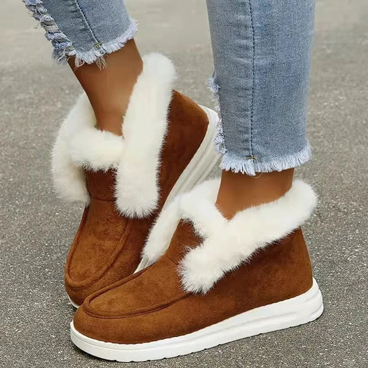 Women Boots Thickening Plus Velvet Winter Warm Short Boots Cotton Snow Boots