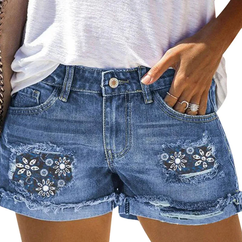 Short Casual Summer Denim Shorts for Women