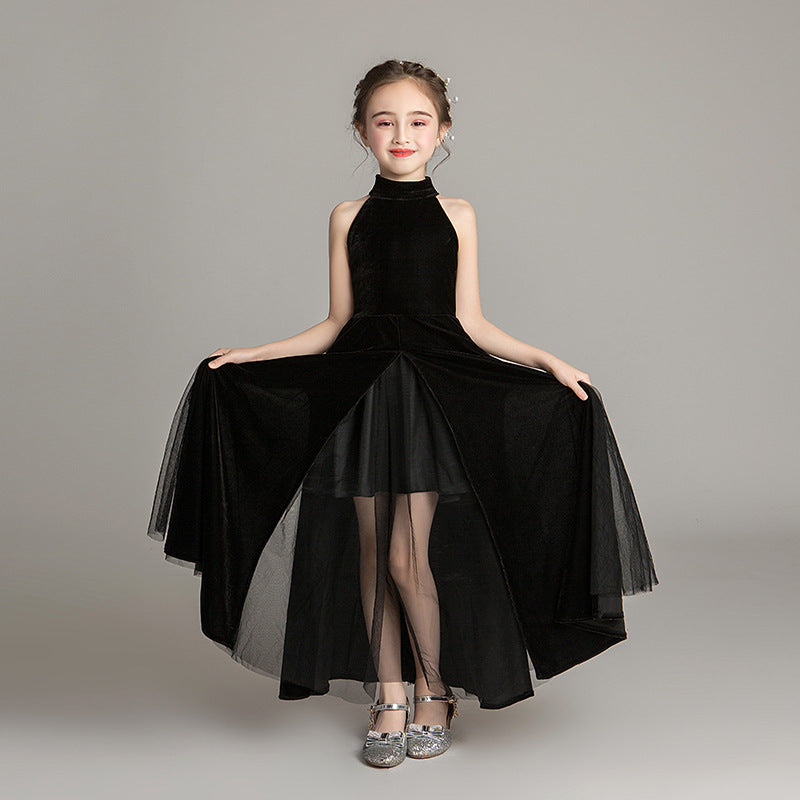 Kids Elite Black Evening Dress - - dress