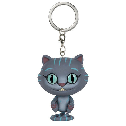 Wonderland Cheshire Cat Charm Keychain - - keychain