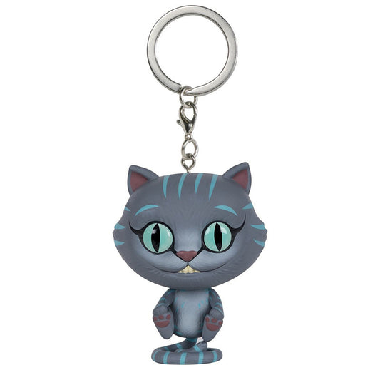 Wonderland Cheshire Cat Charm Keychain - - keychain