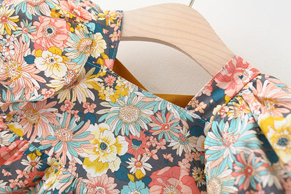 Summer Floral Princess Dress - - dress