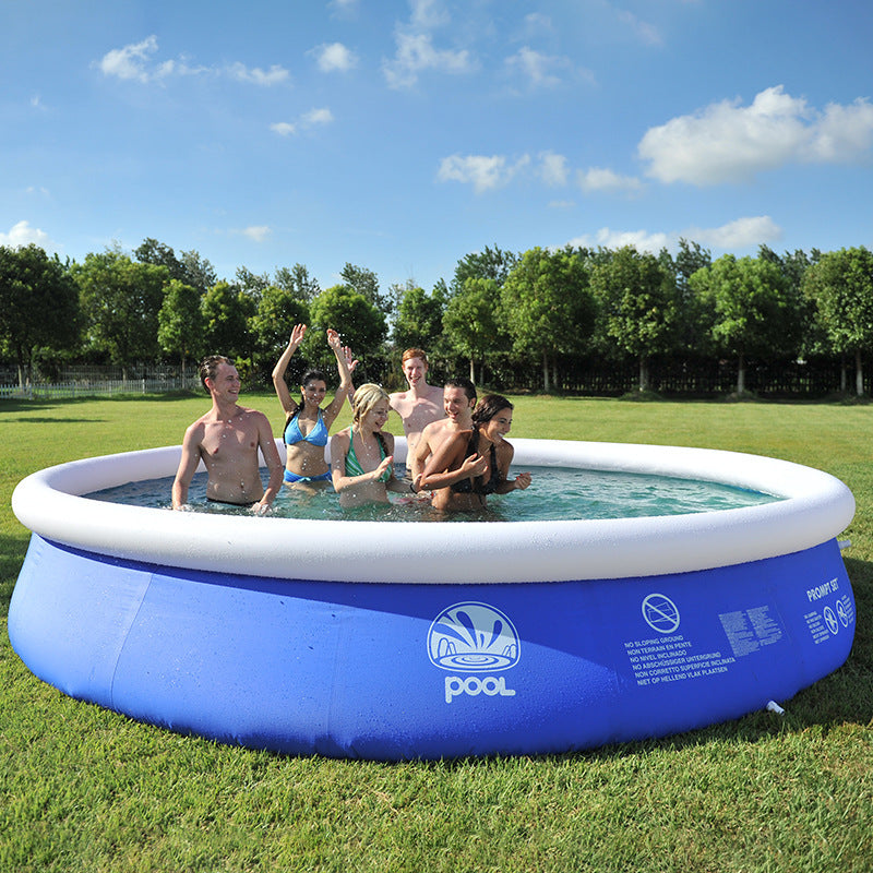 Extra Large Inflatable Pool for Kids and Adults - - pool