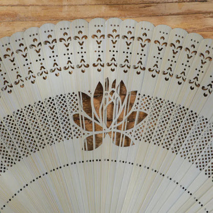 New Chinese Super Fairy Lotus Small Fan Hanfu Qipao Women's Hollow Fan Wedding Photography Props Folding Fan - - Fans