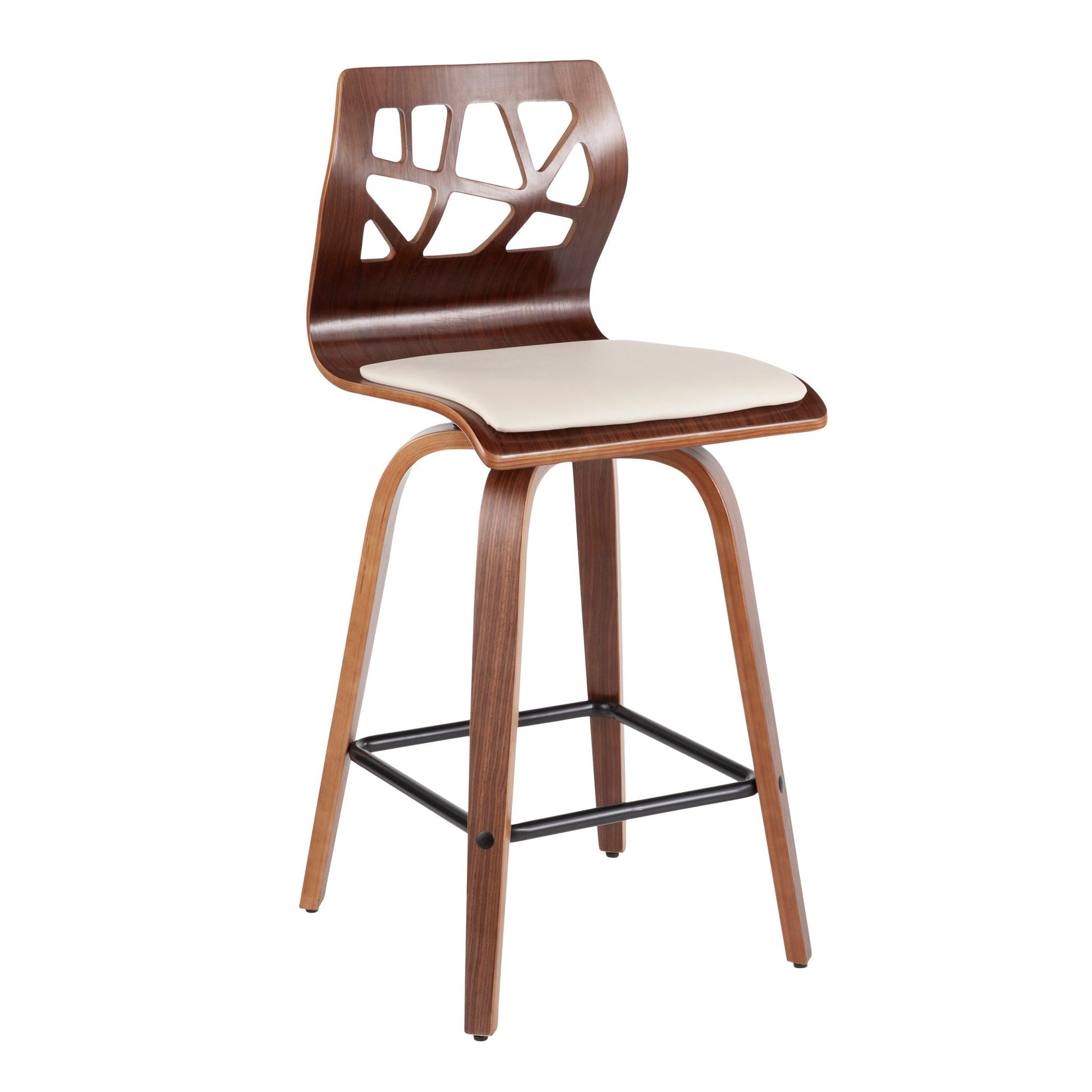 Folia - Mid Century Modern Counter Stool (Set of 2)- Unique Piece Furniture- {{Product type}}