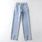 American Retro High-Waisted Jeans - Light Blue S - Women's Fashion - Women's Clothing - Bottoms - Jeans