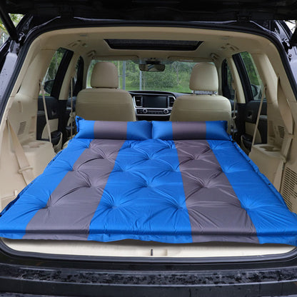 Suede Fabric Automatic Inflatable Car Air Bed for SUV Back Seat