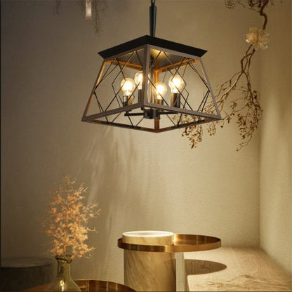 Farmhouse Chandelier 4 Lights Vintage Antique Ceiling Light - - light