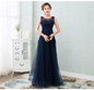 Charcoal Chic Formal Gown - Navy XL - dress