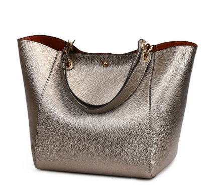 Vintage Womens Bucket Handbag Set - - handbag