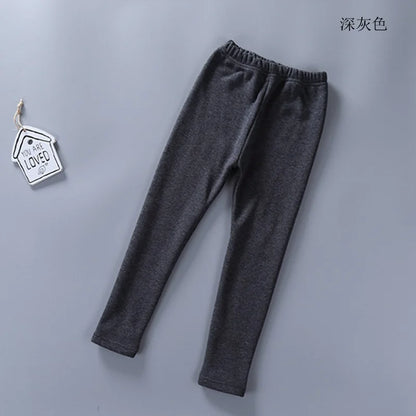 Girls Cotton Candy Color Pants dark gray