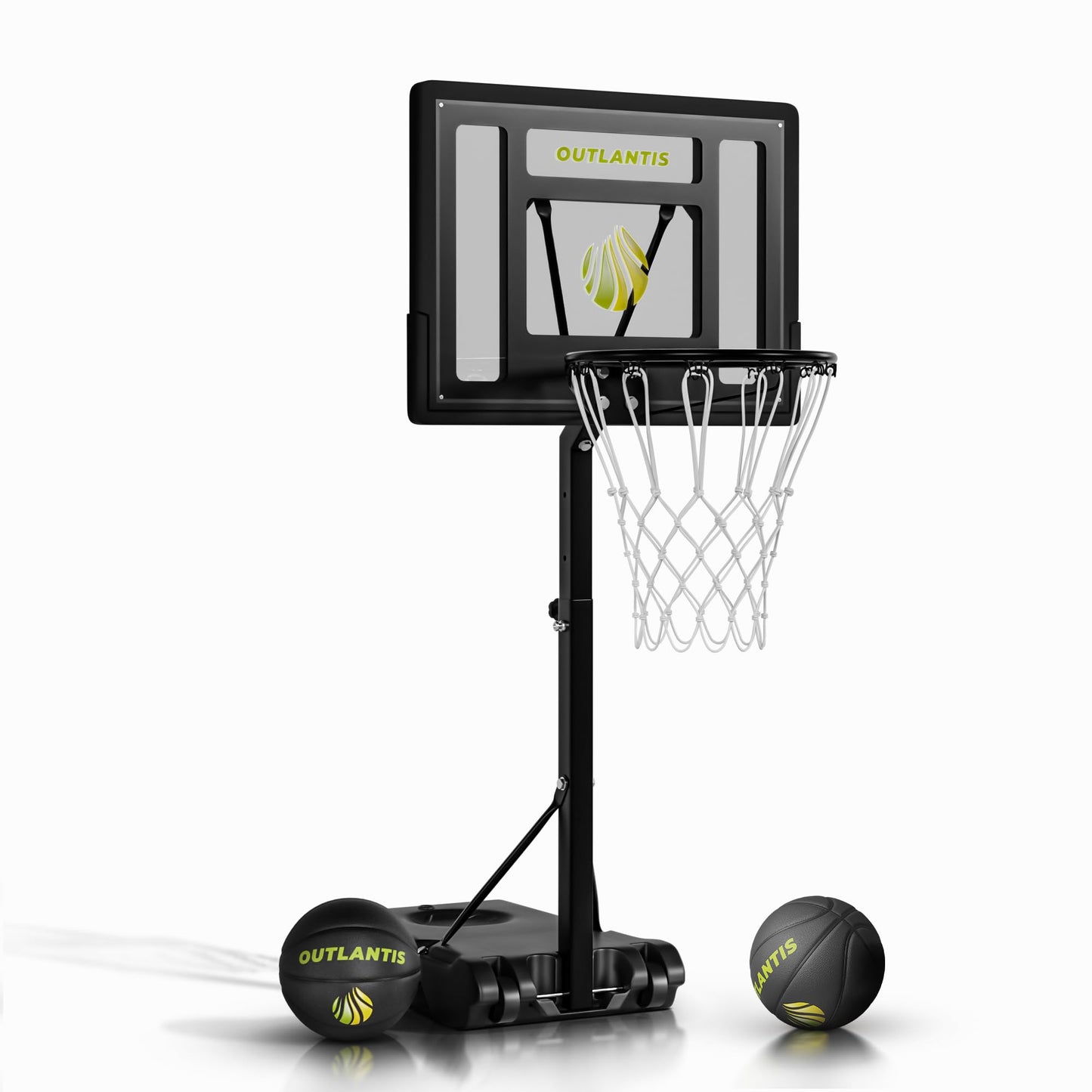 AquaHoops Pro Pool Basketball System - Complete Set with Steel Rim - - pool game