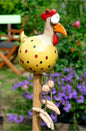 Daze Rooster Hen Resin Statue Garden Figurines for Outdoor Interior Decoration