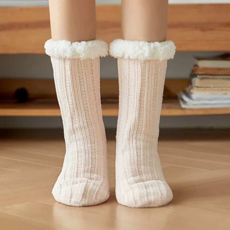 Warm Cozy Fuzzy Fluffy Cozy Socks Non Slip Floor Socks Thick Thermal Socks