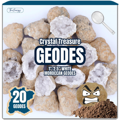 Explorers Crystal Geode Discovery Kit - Includes Magnifying Glass - - geode kit