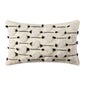 Cotton Macrame Pillow Case Woven Tufted Throw Pillow Cover With Tassel light beige black