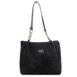 Retro Large Capacity Shoulder Bag - Black - handbag