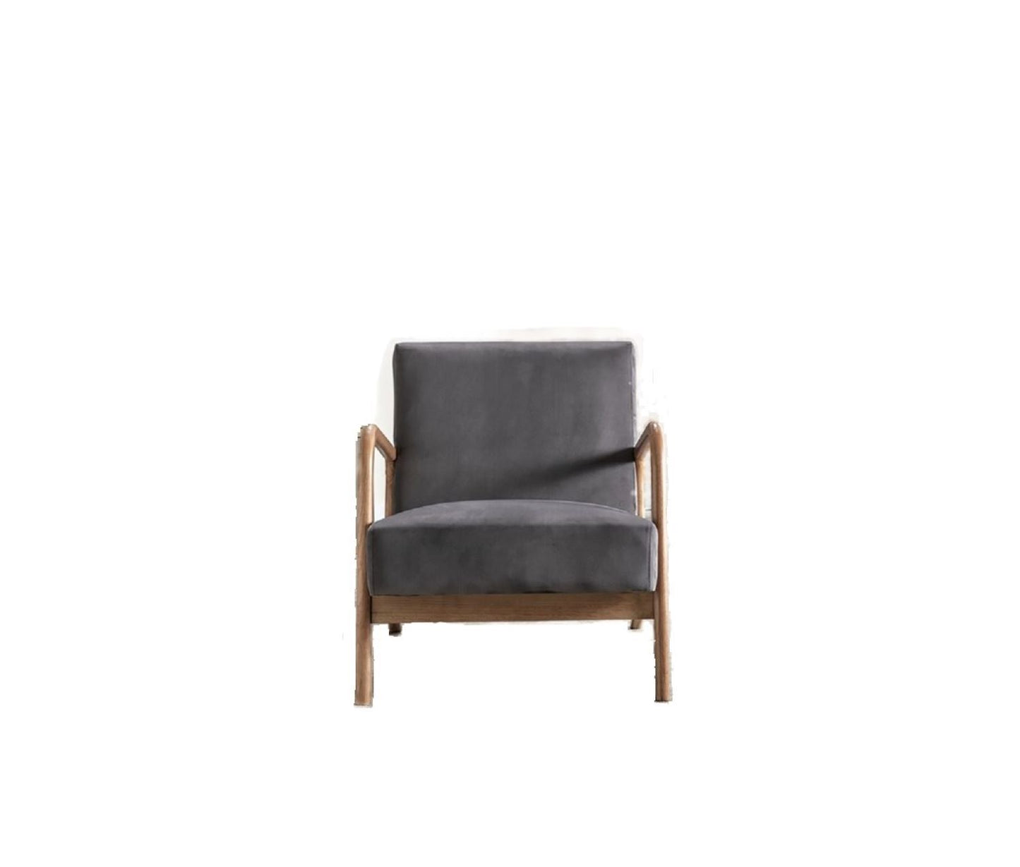 Classic Mid-Century Modern Accent Chairs, Open Framed Armchair With Cushioning- Unique Piece Furniture- {{Product type}}