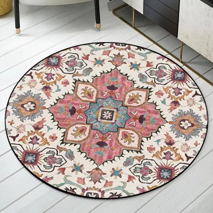 Circular Floor Rugs Decorative Hanging Basket Round Carpet