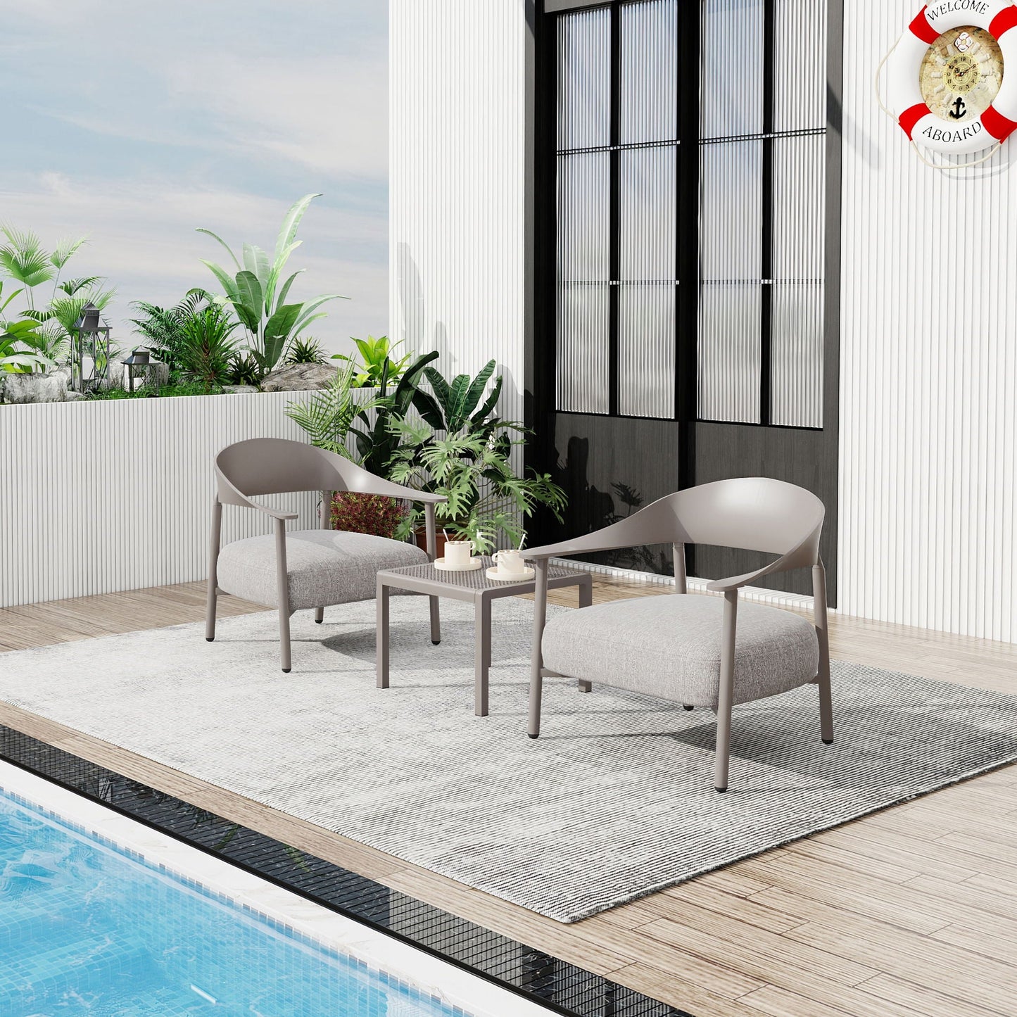 Furniture Set With Seat Cushions, Sturdy And Durable- Unique Piece Furniture- {{Product type}}