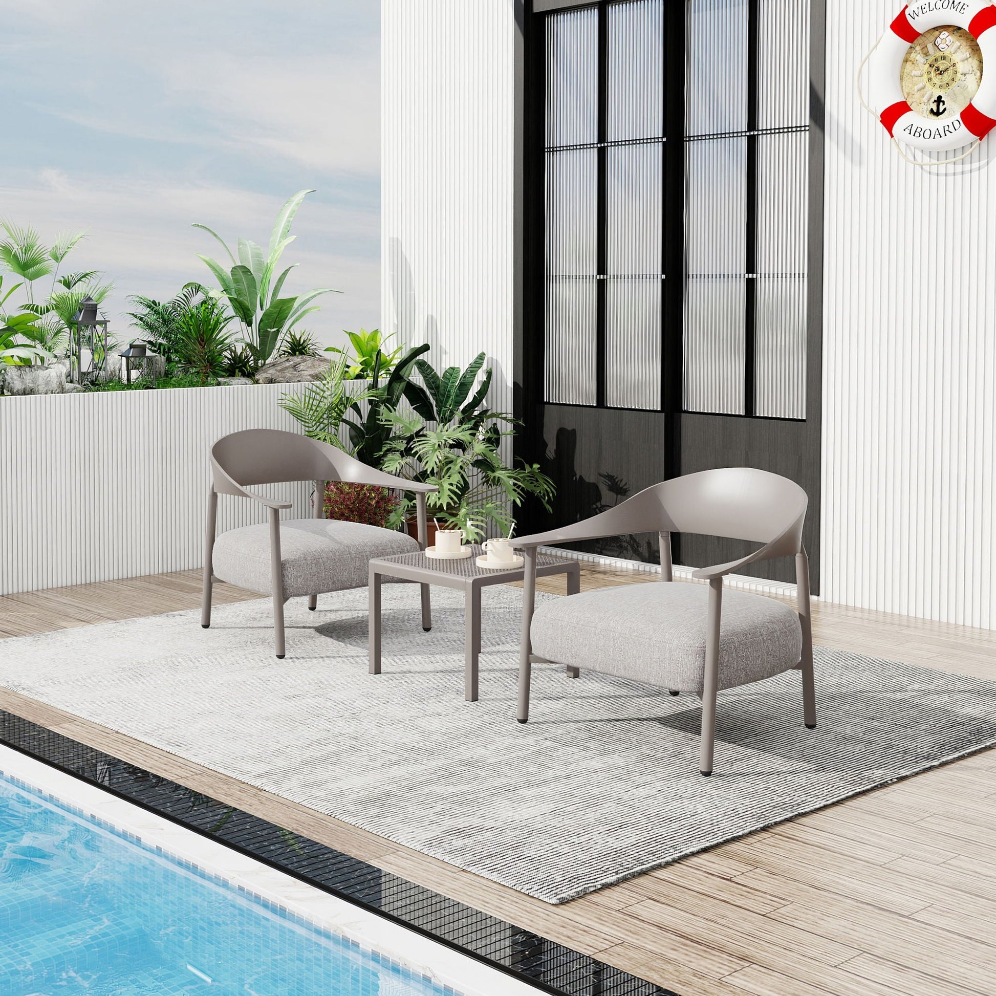 Furniture Set With Seat Cushions, Sturdy And Durable- Unique Piece Furniture- {{Product type}}