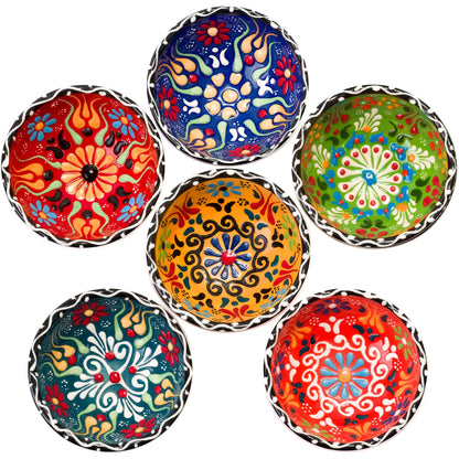 VividCraft 6-Piece Ceramic Sauce Bowls - - bowls