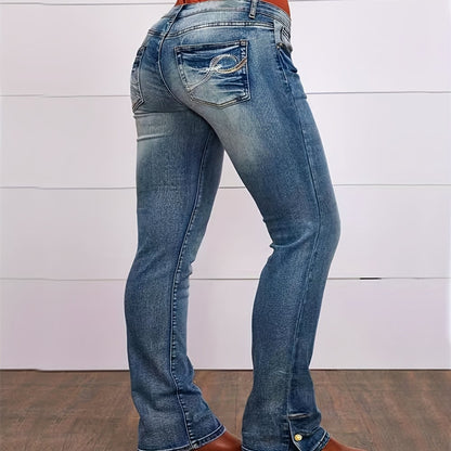 Chic Embroidered Womens Jeans - - Women's Fashion - Women's Clothing - Bottoms - Jeans