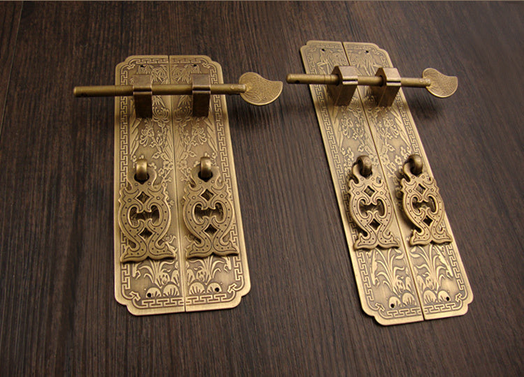 Vintage Pure Copper Antique Chinese Furniture Pure Copper Handle- FLIPSTYLEZLLC- {{Product type}}