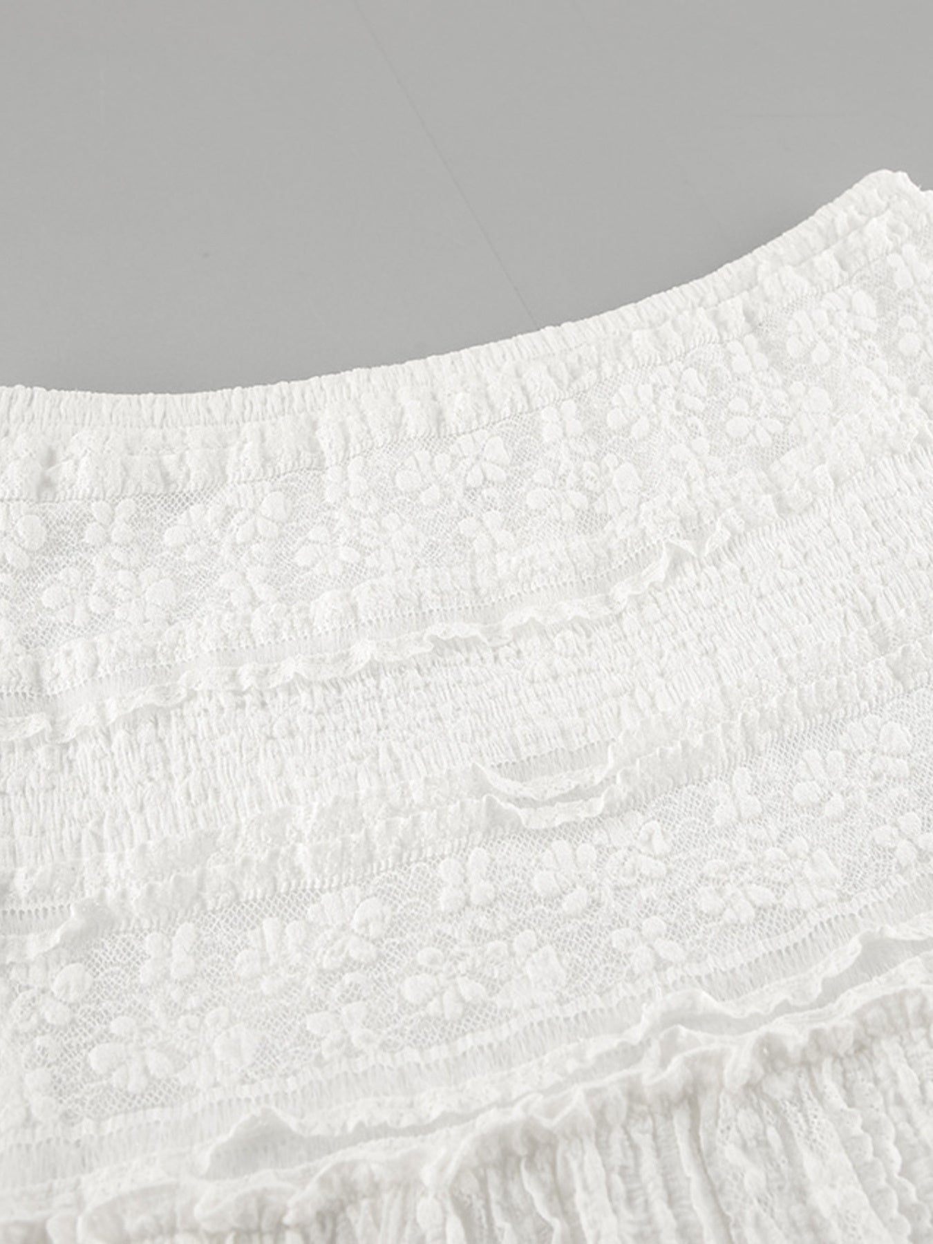 Lace Tiered Maxi Skirt - -